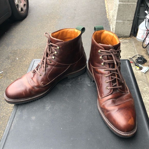 Cole Haan 6292 Mens Dark Brown Leather Leather Ankle Chukka Boots Size 13M - Picture 13 of 15